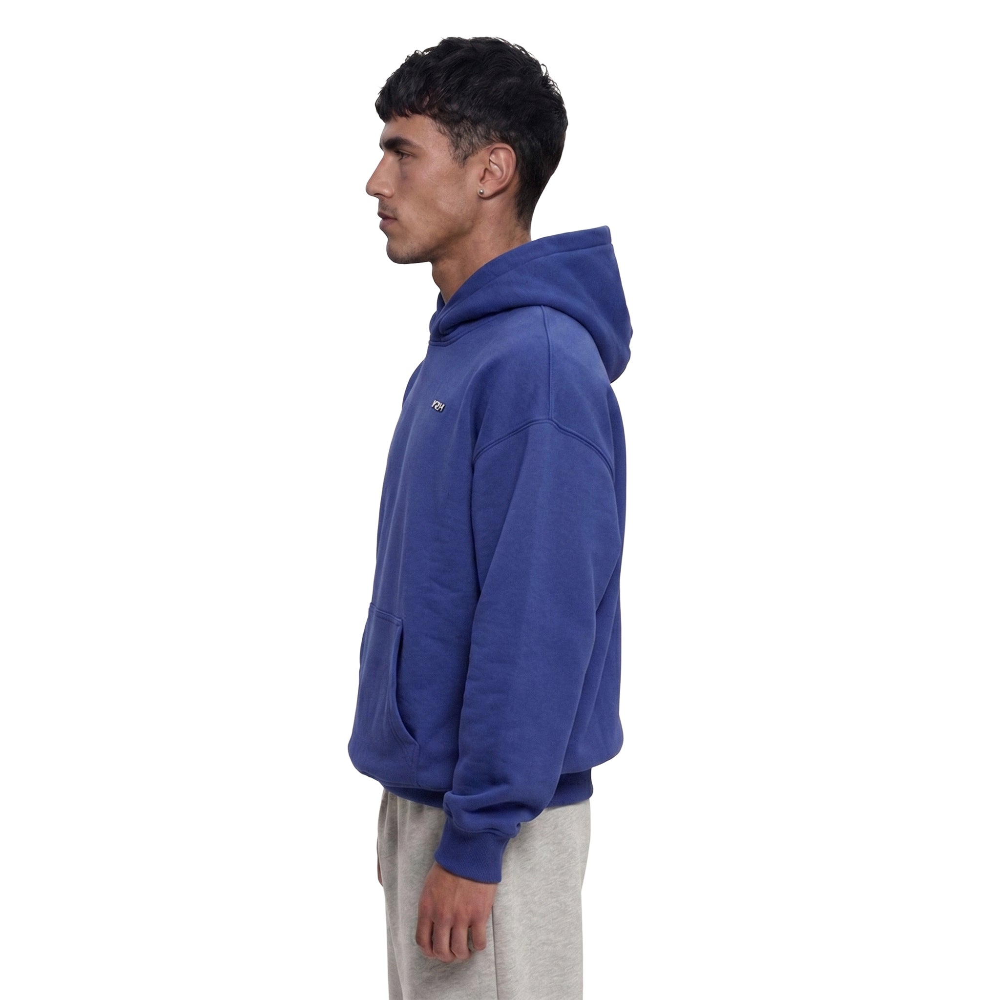 TRUE BASICS HOODIE COBALT BLUE
