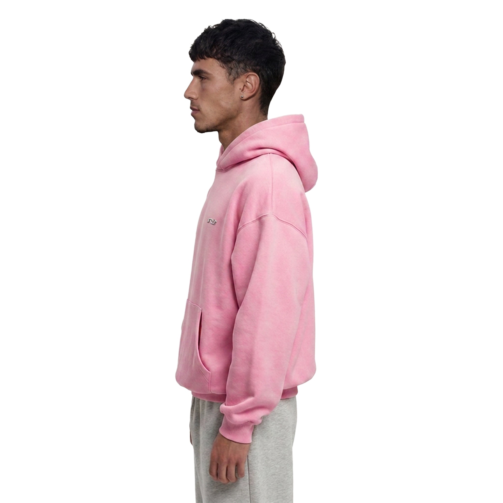 TRUE BASIC HOODIE BLUSH PINK